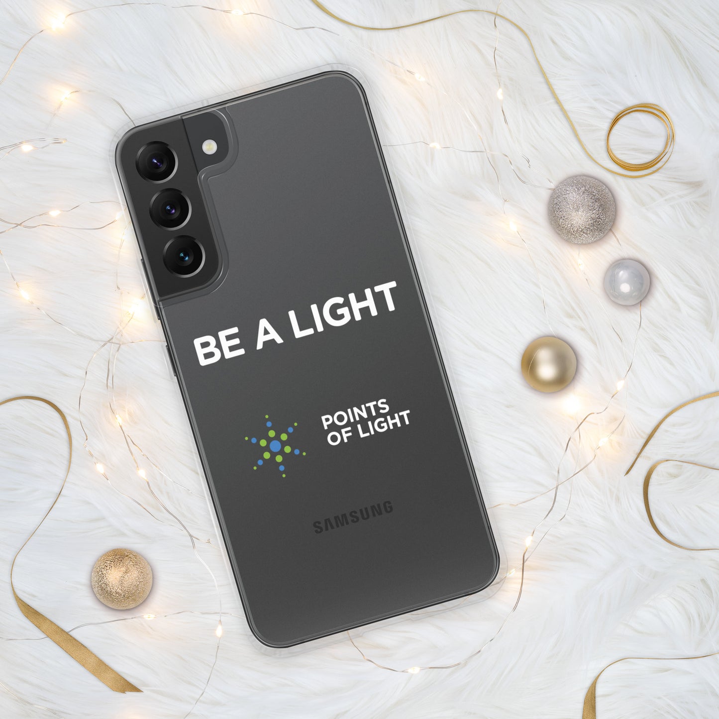 "Be A Light" Clear Case for Samsung®