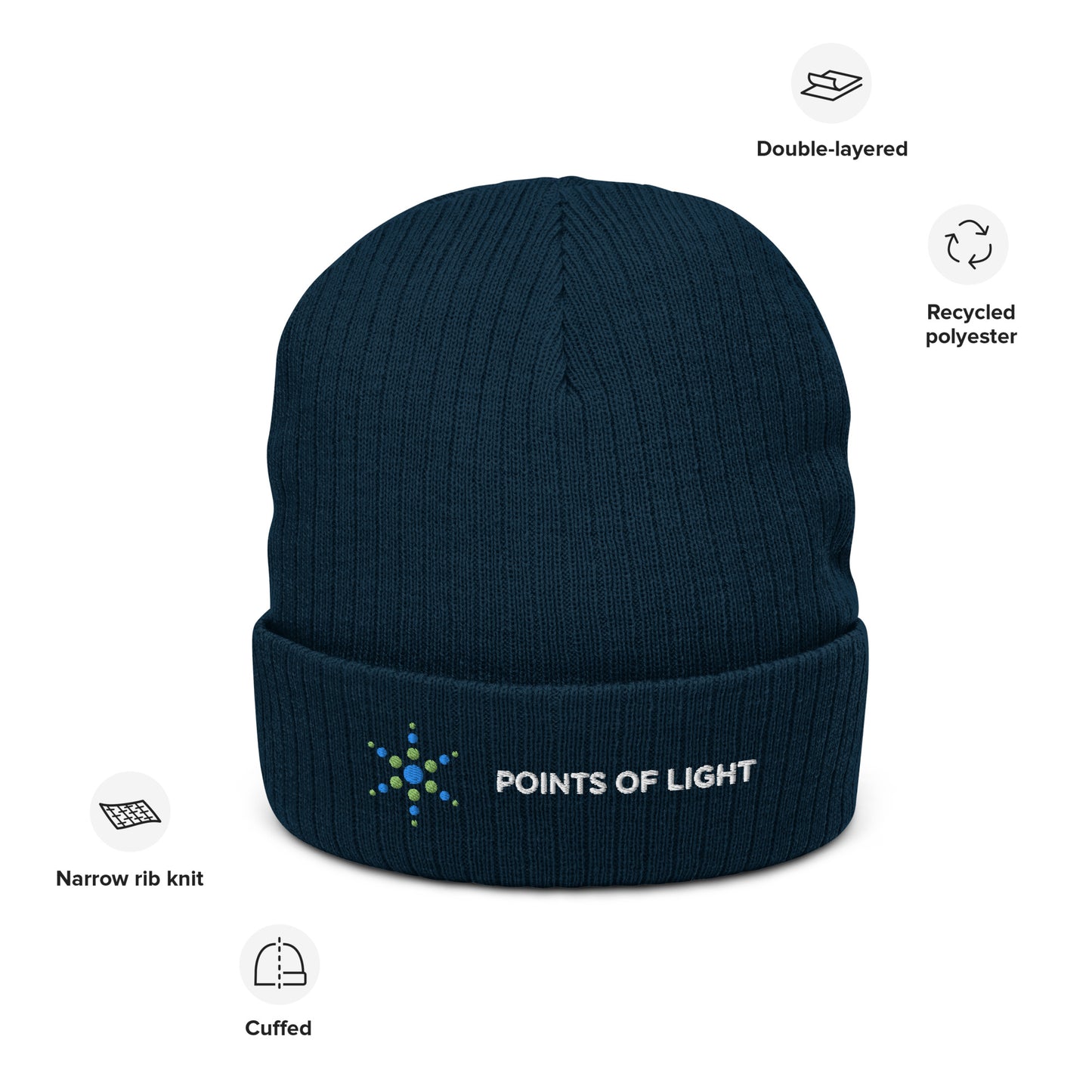 Points of Light knit beanie