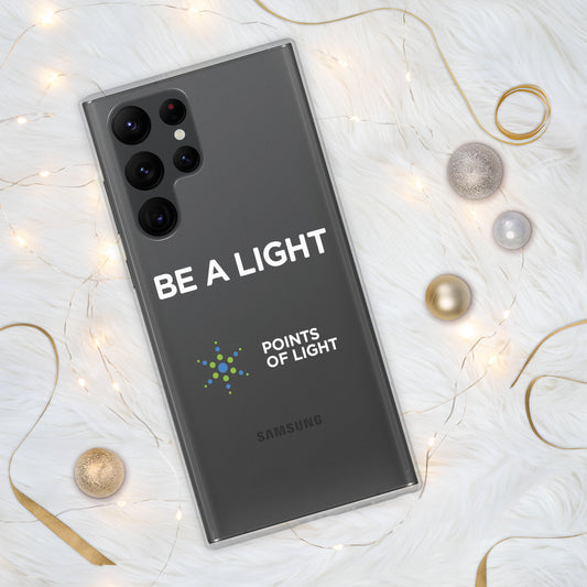 "Be A Light" Clear Case for Samsung®