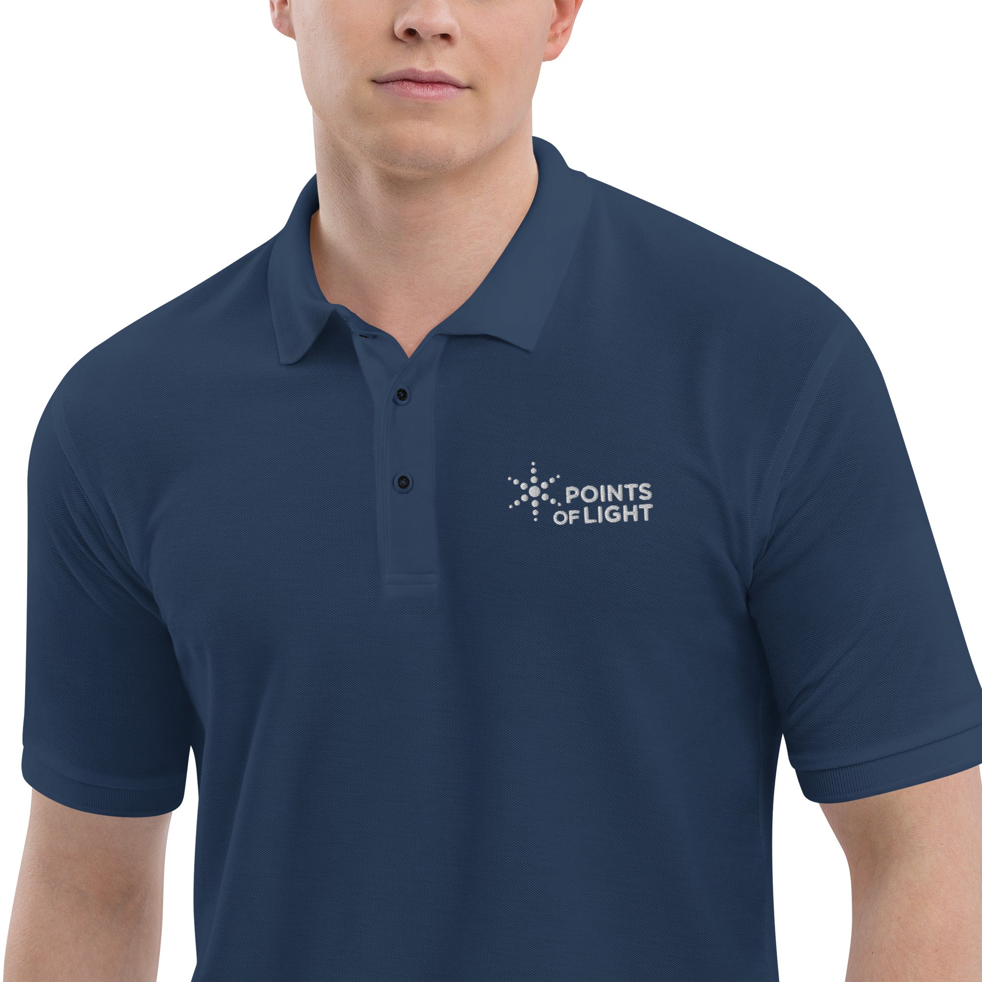 2026 Points of Light Men's Polo (Black, Navy) – Points of Light Store