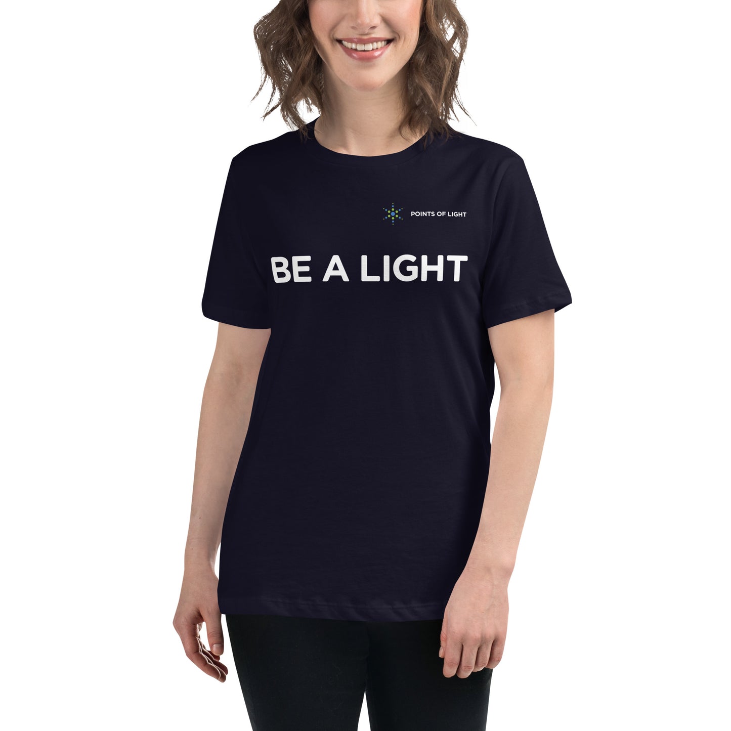 "Be A Light" Women's Relaxed T-Shirt